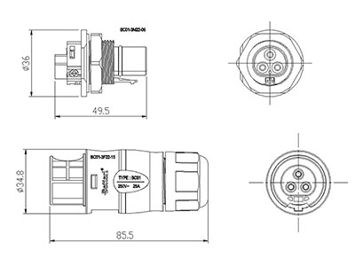 Connecteur carte-vers-fil BC01 (FC2)